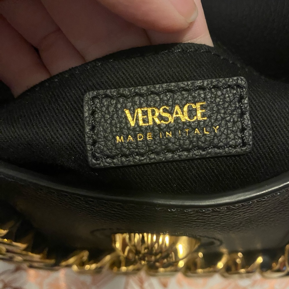 Versace Mini La Medusa Chain Leather Hobo Bag - Picture 10 of 16